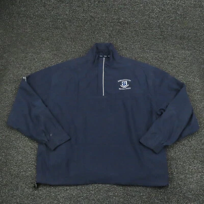 Рубашка Ping для взрослых маленькая темно-синяя 1/4 на молнии с длинным рукавом имитация шеи повседневная мужская для гольфа - Изображение 1 из 4