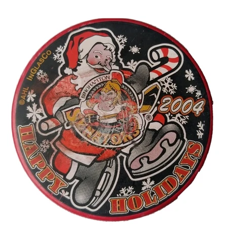2004 BINGHAMTON SENATORS COLLECTORS CHRISTMAS LIMITED EDITION- INGLASCO RED PUCK Cover