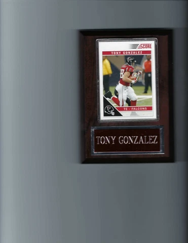 TONY GONZALEZ PLAQUE ATLANTA FALCONS FOOTBALL NFL   C4 Cover