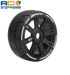 Neumáticos Louise RC Mft Gt-Shiv 1/8 Gt 17 mm hexagonales suaves Mntd en radios negros LOULT3284SB - Imagen 1 de 1