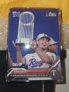 Evan Carter - 2023 MLB TOPPS NOW Card OS-3 WORLD SERIES PARADE