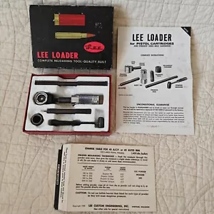 Rare 1969 Vintage Lee Loader Complete Reloading Tool For 45 ACP 45 Auto Rim - Picture 1 of 24