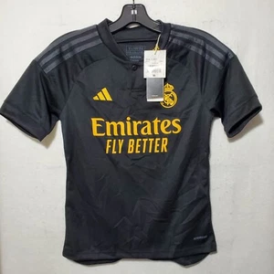 Camavinga Real Madrid Jersey Youth's (11-12yr) Black Adidas Kit NWT - Picture 1 of 12