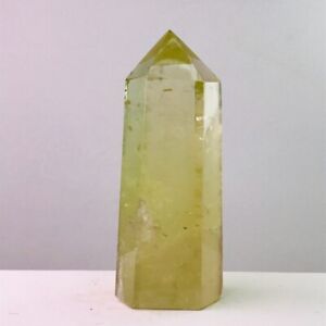 176G Rare Natural Citrine Quartz Obelisk Crystal Quartz Wand Point Healing