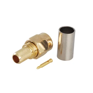 5x SMA Crimp Plug Male RF Connector For LMR200 Coaxial Cable Straight Connector - Picture 1 of 4