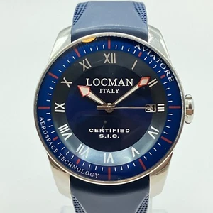 Orologio LOCMAN Aviatore Uomo Quarzo Quadrante Blu 42mm Modello 04520BLFWRBPSB Usato - Foto 1 di 10