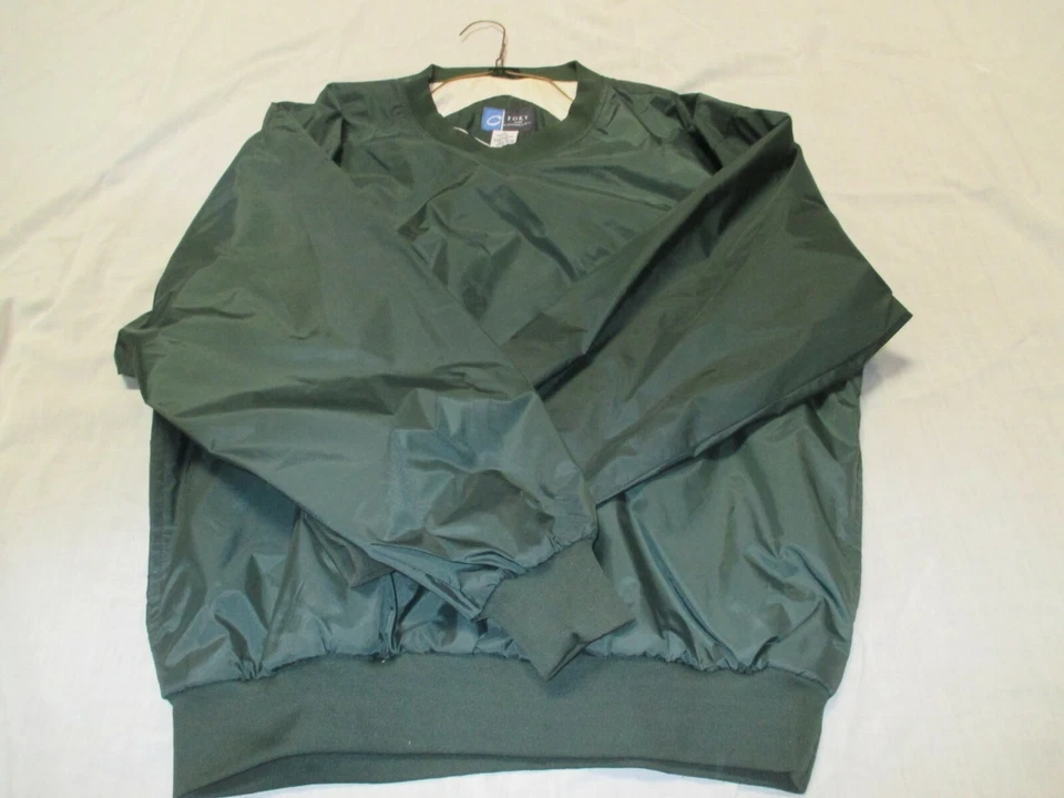 CHAQUETA DE CALENTAMIENTO Port & company forest verde juvenil cuello en v (varias tallas) Foto 1 de 1