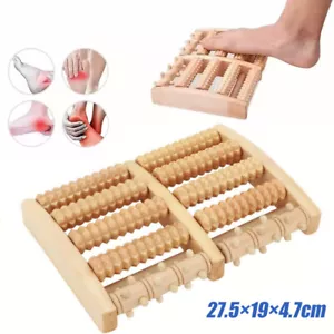 Fußmassagegerät für beide Füße mit 10 Holzwalzen Massageroller Roller Fußroller - Bild 1 von 14