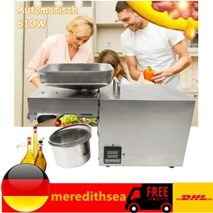 610W Temperaturkontrolle Ölpresse Maschine AUTOMATISCHE Öl Extraktion Expeller - Bild 1 von 11