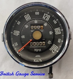 Sunbeam Alpine Jaeger Speedometer Contachilometri Gauge Km/h SN5324/17 - Foto 1 di 6