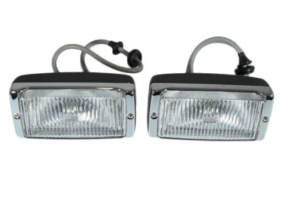 Juego de faros antiniebla negro con marco cromado para Porsche 911 modelo G 74-83 Foto 1 de 4