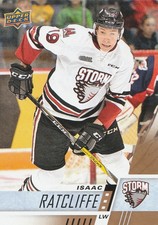 ISAAC RATCLIFFE (Guelph Storm) 2017-2018 UDC CHL Hockey Series Card - Number 68