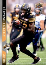 Steven Dunbar Jr Signed 2021 Upper Deck CFL Football card Hamilton Tiger-Cats