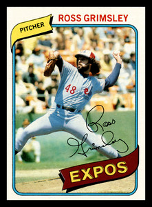 1980 Topps Ross Grimsley Montreal Expos  #375 NM-MINT
