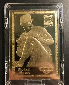 1993 Promint 22 K Gold Nolan Ryan Limited Edition #013497 - Picture 1 of 5