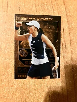 2023 Skybox Metal Universe - Iga Swiatek - #010 Orange FX PMG #d 02/25 - Image 1 of 2