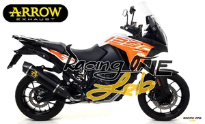 POT D'ECAPPEMENT ARROW ALUMINIUM NOIR HOMOLOGUES EURO4 KTM 1290 SUPER ADVENTURE - Picture 1 of 1