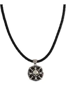 Harley Davidson men's willie G skull fleur-de-lis pendant necklace NP2. - Picture 1 of 2