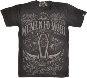 Liquor Brand EN MEMORIA DE LOS MUERTOS Praying Hands Herren T-SHIRT Rockabilly - Bild 1 von 2