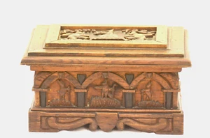 kleine Holz Truhe, Schatulle von 1926 - Bild 1 von 6