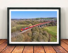 Class 60 Framed Print, 60017 Peak District, DB Cargo, New Mills Viaduct.