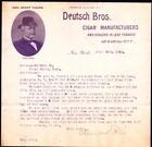 1901 Deutsch Brothers   Gen Grant Cigars   New York   History Letter Head Bill