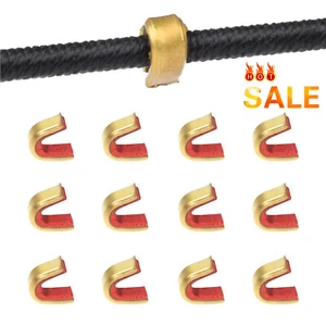 12X Archery Bow String Nocking Points Strings Nock Sets Brass Buckle Clip Knock - Picture 1 of 8