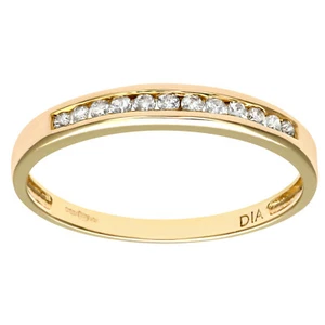 9ct Yellow Gold Diamond Eternity Ring By Naava - Picture 1 of 7