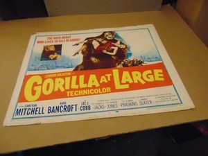GORILLA AT LARGE 1954 ANNE BANCROFT LEE MARVIN 11X14" LOBBY CARD N8590