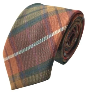 Buchanan Tartan Plains Mens Tie with optional Hanky - Picture 1 of 1