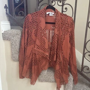 Neu mit Etikett Jeff Gallano (Made in France) Designer Rost veganes Wildleder Größe 3 UVP $ 189 MT4 - Bild 1 von 10