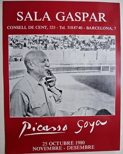 AFFICHE PICASSO- GOYA -SALA GASPAR -1980-BARCELONA- 60X46 CM - Bild 1 von 4