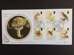 GB Benham 1998 Endangered Species Set on Dormouse First Day Cover London Zoo SHS - Picture 1 of 1