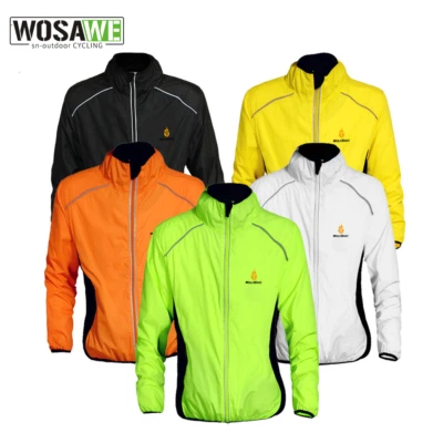 WOSAWE Herren Reflektierend Radjacke Sportbekleidung Winddicht Mantel MTB Jacket