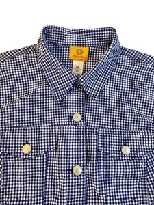 Ruby Rd. Women Sz 18W Blue White Crinkle Jacket Top Shirt Button Up - Picture 1 of 4