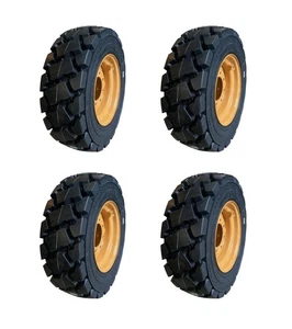 4-Heavy Duty 10-16.5 SKS-7 Skid Steer Tires/Rims/Wheels for Case -10X16.5-12PLY - Picture 1 of 2