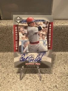CARLTON FISK 2005 Upper Deck Classics Postseason Performers Auto #PP-CF - Picture 1 of 2