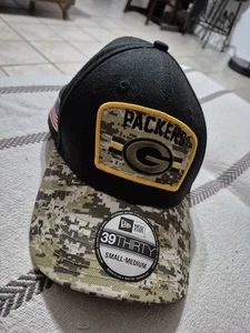 New Era Salute to Service Green Bay Packers 39Thirty Hat Small/Medium Military - Bild 1 von 6