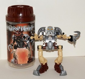 LEGO BIONICLE Pohatu Nuva #8568 Near Complete With Canister NO Mask NO Manual