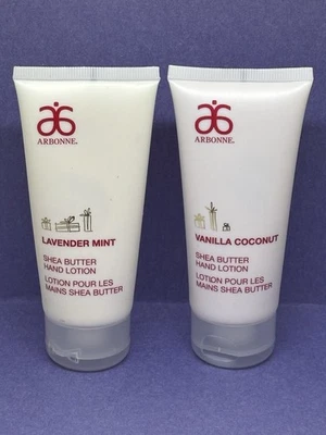 Lote de 2 Lociones para Manos ARBONNE VAINILLA COCO Y LAVANDA COMO NUEVAS Manteca de Karité NUEVO/SELLADO Foto 1 de 4