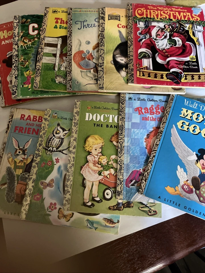 Pequeños libros dorados vintage años 50 - 11 libros en conjunto - buen estado Foto 1 de 1