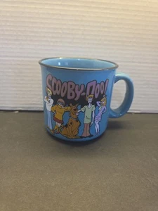 SCOOBY DOO & THE GANG BLUE CERAMIC 20 oz. Coffee Cup Licensed - Picture 1 of 4