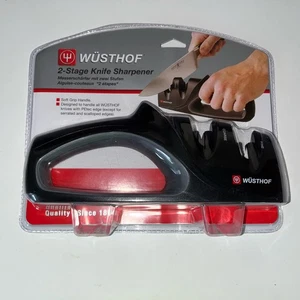  Afilador de cuchillos Wusthof de 2 etapas fino y grueso de mano nuevo sellado. - Imagen 1 de 2