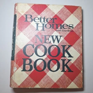 Better Homes Garden Cook Book Red Checkered Hardcover 1968 Vintage Cottage Trad - Picture 1 of 9