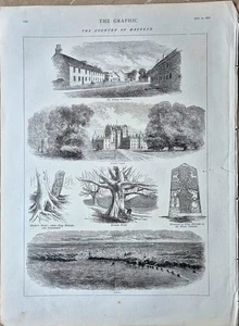 RARO GRABADO EN MADERA ORIGINAL, 1876, EL PAÍS DE MACBETH - Imagen 1 de 1