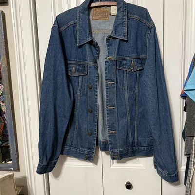 Vintage Ce Schmidt Denim Jacket Adult Large Trucker Barn Chore Workwear - Image 1 of 4