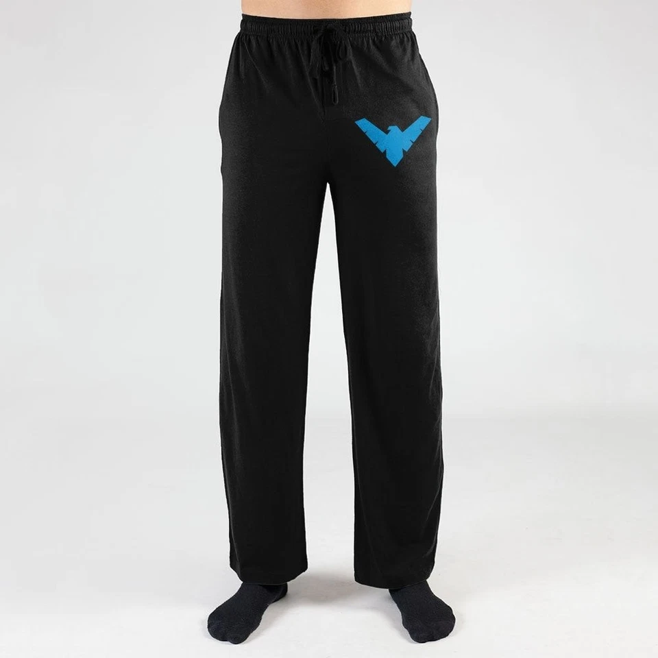 Batman Nightwing Logo DC Comics Pajama Sleep Pants - Image 1 of 2