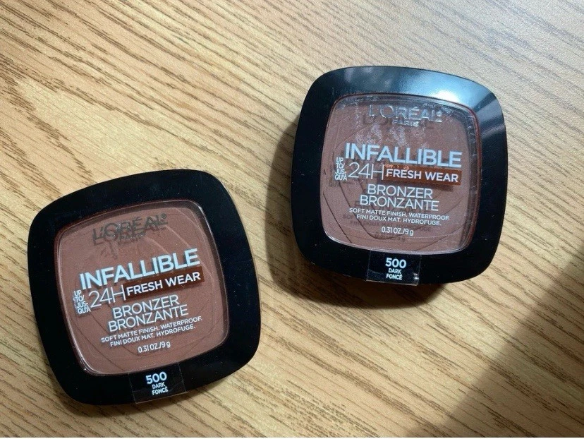 L’Oreal Infallible 500 Dark Force Bronzer. 2 Pack. Waterproof Soft Matte Finish. - Image 1 of 1