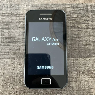 Samsung Galaxy Ace GT-S5830 Smartphone Black (O2) - Image 1 of 4