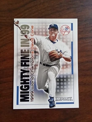 2000 Fleer Impact Mighty Fine in '99 David Cone #4MF Nm Read Description 4306 - Image 1 of 2